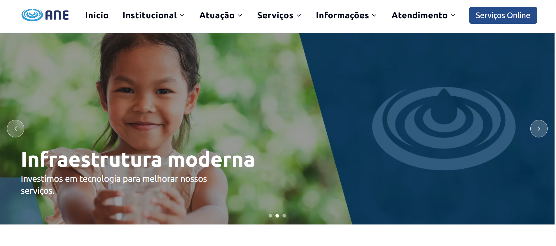 Dashboard do projeto Landing Page ANE